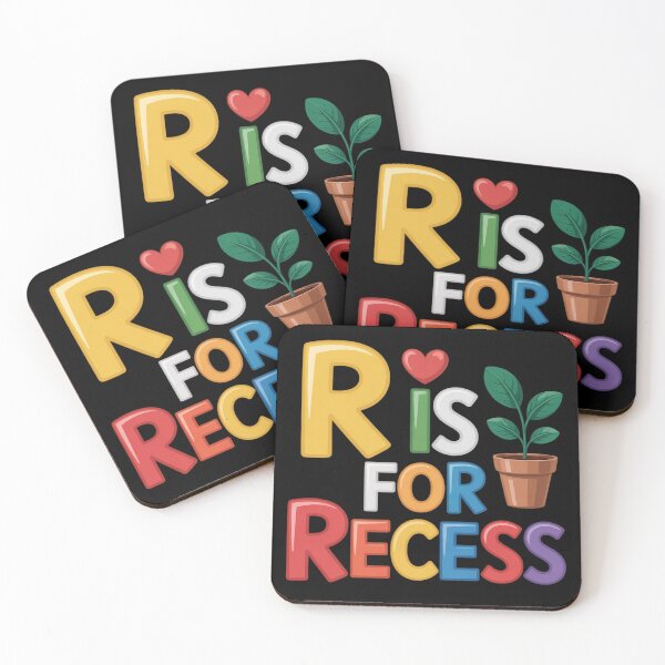 Item preview, R is for Recess School Subject Break Student Fun designed and sold by HardcoreTour.