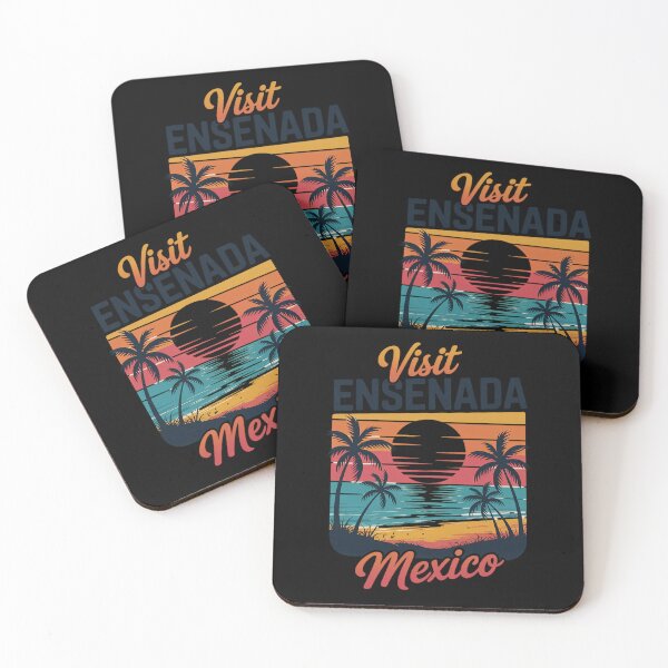 Item preview, Ensenada Mexico Sunset Beach Palm Tree Souvenir designed and sold by AmparoBoyle.