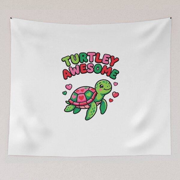 Item preview, Turtley Awesome Cute Turtle Valentine T-Shirt designed and sold by Quillway.