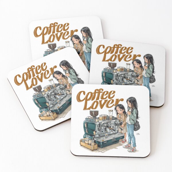 Item preview, Cute Coffee Lover Barista Machine – Adorable Coffee Shop Cartoon Art designed and sold by Grafititee.