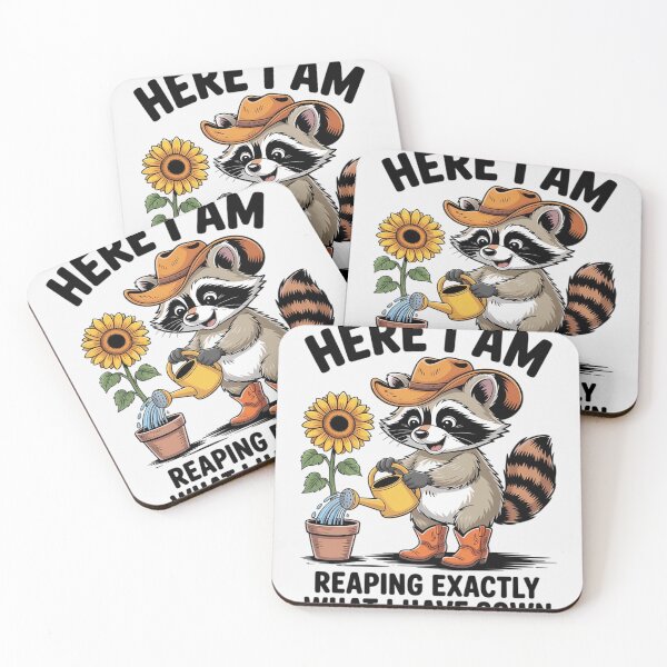 Item preview, Raccoon Gardening Reaping Exactly What I Have Sown Plants designed and sold by HardcoreTour.