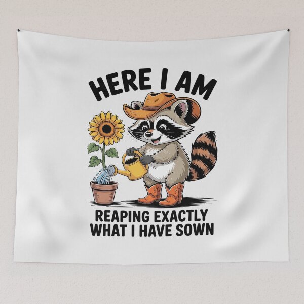 Item preview, Raccoon Gardening Reaping Exactly What I Have Sown Plants designed and sold by HardcoreTour.