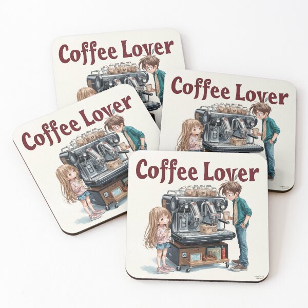 Item preview, Cute Coffee Lover Barista Machine – Adorable Coffee Shop Cartoon Art designed and sold by Grafititee.