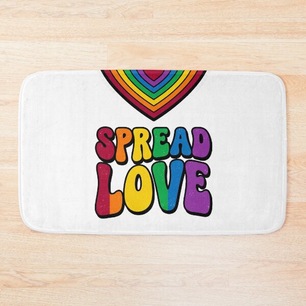 Item preview, Spread Love Retro Rainbow Heart T-Shirt designed and sold by Quillway.
