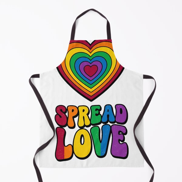 Item preview, Spread Love Retro Rainbow Heart T-Shirt designed and sold by Quillway.