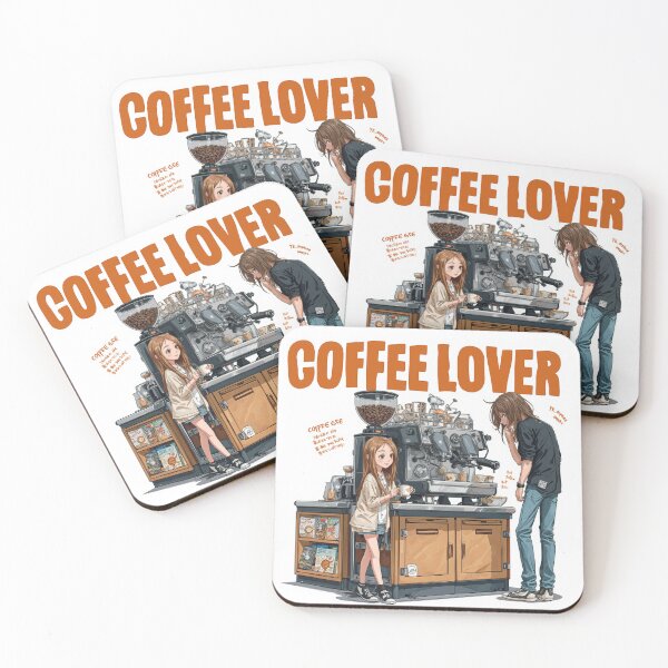 Item preview, Cute Coffee Lover Barista Machine – Adorable Coffee Shop Cartoon Art designed and sold by Grafititee.