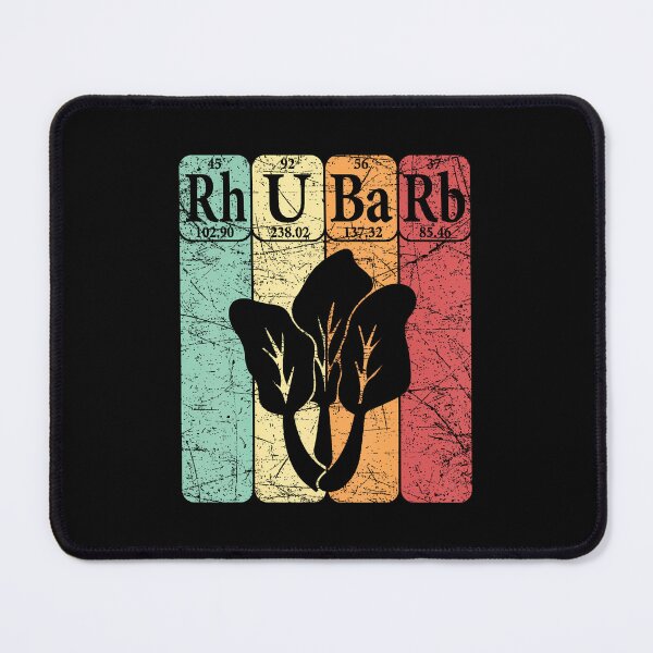 Item preview, Rhubarb Periodic Table Elements Vegetable Retro Rhubarb designed and sold by MonicaSophie.