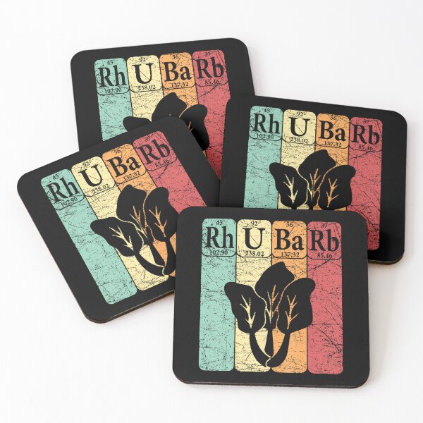 Item preview, Rhubarb Periodic Table Elements Vegetable Retro Rhubarb designed and sold by MonicaSophie.