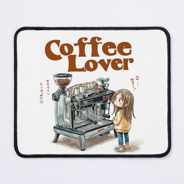 Item preview, Cute Coffee Lover Barista Machine – Adorable Coffee Shop Cartoon Art designed and sold by Grafititee.