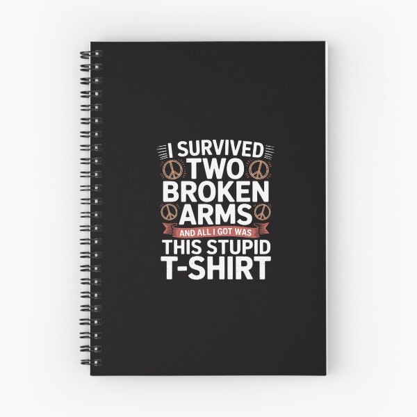 Item preview, I Survived Two Broken Arms Bone Injury Cast Recovery Gift designed and sold by GalaFunny.