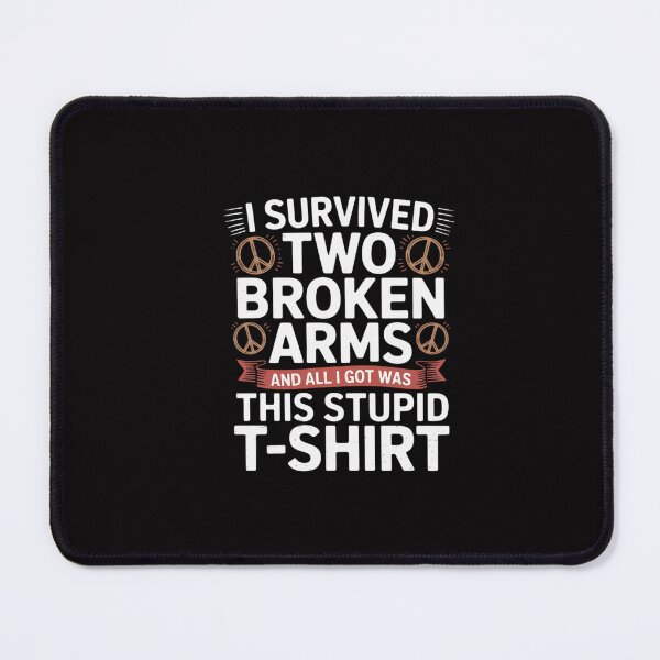 Item preview, I Survived Two Broken Arms Bone Injury Cast Recovery Gift designed and sold by GalaFunny.