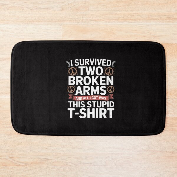 Item preview, I Survived Two Broken Arms Bone Injury Cast Recovery Gift designed and sold by GalaFunny.