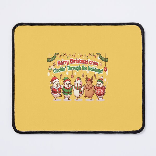Item preview, Cute Christmas Chickens Holiday Party – Festive Chicken Illustration for T-Shirt / Mug / Sticker designed and sold by Soft Strength Studio.
