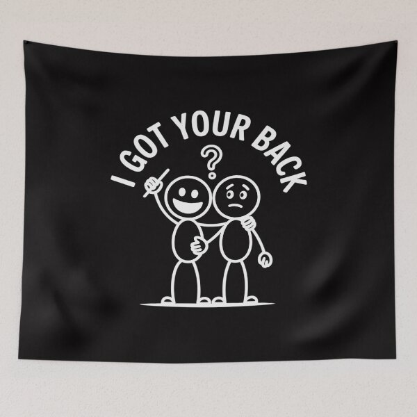 Item preview, I Got Your Back Stick Figure designed and sold by GalaFunny.