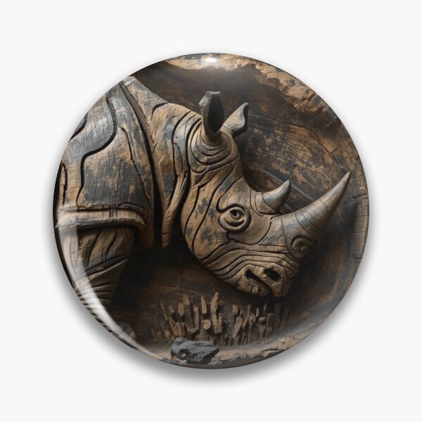 Item preview, Burnt Rhino — Ancestral Art Strength  Visibility Control Print designed and sold by SavannaStrikes.