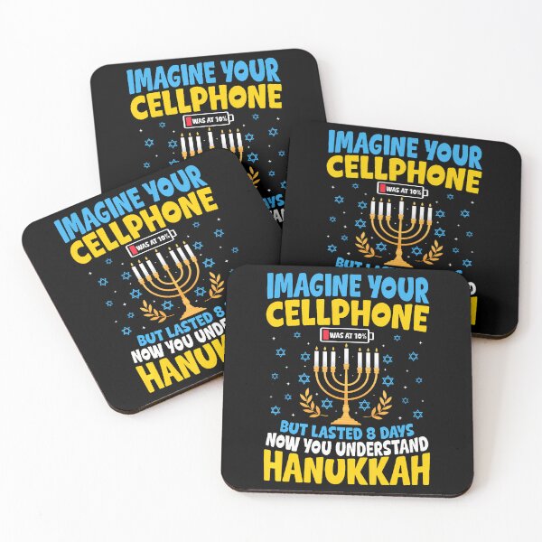 Item preview, Hanukkah Imagine Your Cellphone Chanukah Jew Men Women Kids designed and sold by ElaineEsther.