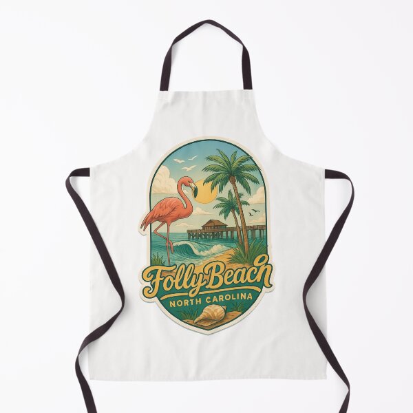 Item preview, Folly Beach North Carolina – Flamingo and Surfside Sunset designed and sold by Places On Earth.