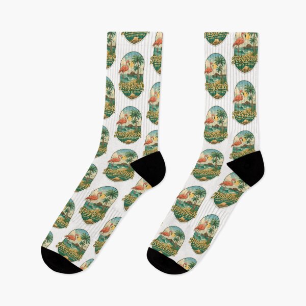 Item preview, Folly Beach North Carolina – Flamingo and Surfside Sunset designed and sold by Places On Earth.