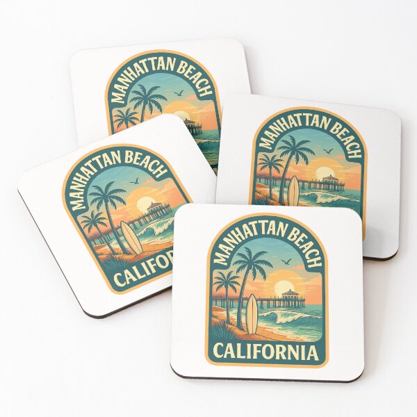 Item preview, Manhattan Beach California – Pier and Surf Sunset Scene designed and sold by Places On Earth.