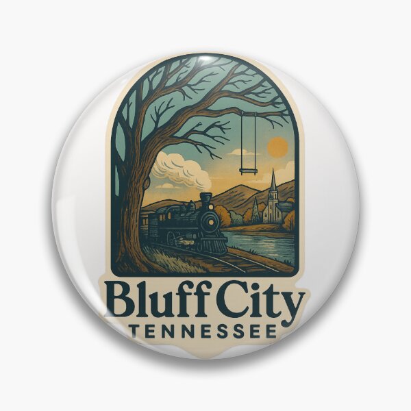 Item preview,  Vintage Train in Bluff City Tennessee Sunset Scene designed and sold by Places On Earth.