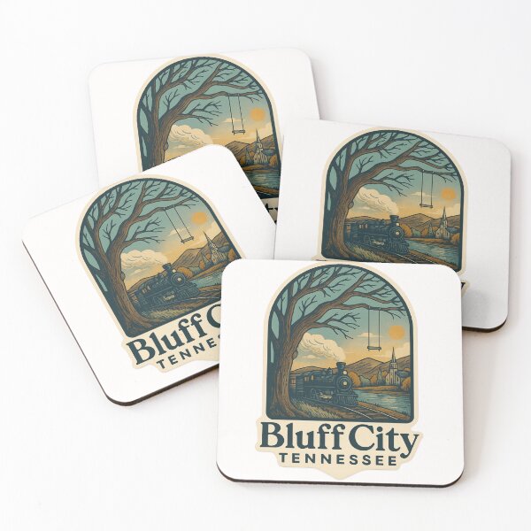 Item preview,  Vintage Train in Bluff City Tennessee Sunset Scene designed and sold by Places On Earth.