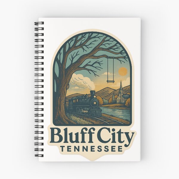 Item preview,  Vintage Train in Bluff City Tennessee Sunset Scene designed and sold by Places On Earth.