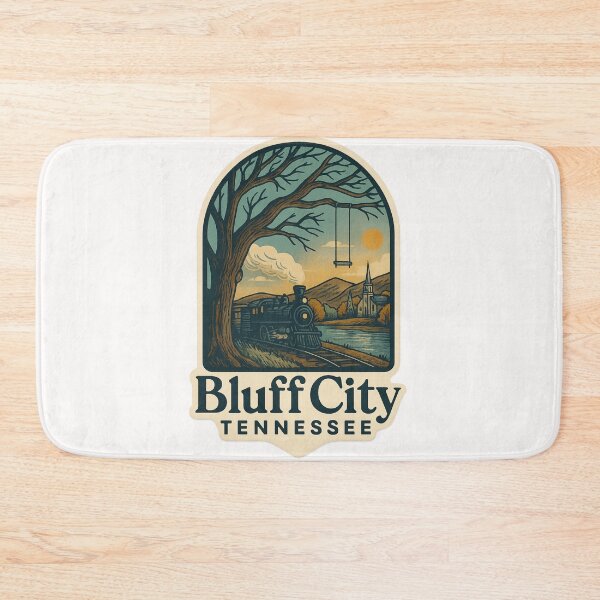 Item preview,  Vintage Train in Bluff City Tennessee Sunset Scene designed and sold by Places On Earth.