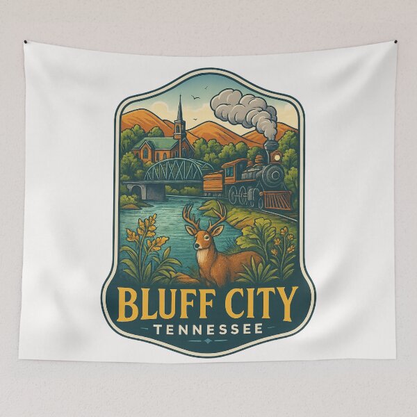 Item preview,  Scenic Wildlife and Train in Bluff City Tennessee designed and sold by Places On Earth.