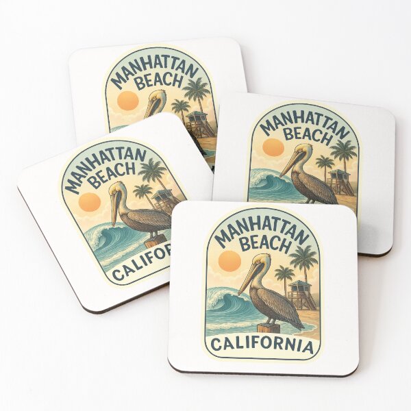 Item preview,  Pelican and Surf at Manhattan Beach California designed and sold by Places On Earth.