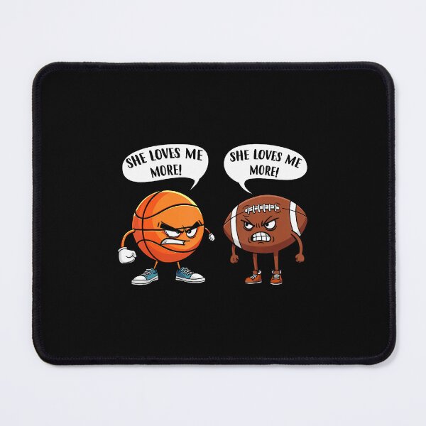 Item preview, Basketball Football She Loves Me More Women designed and sold by MonicaSophie.