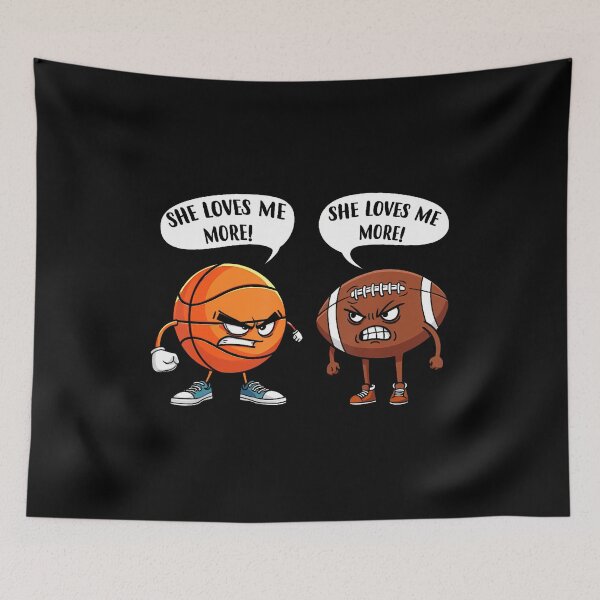 Item preview, Basketball Football She Loves Me More Women designed and sold by MonicaSophie.