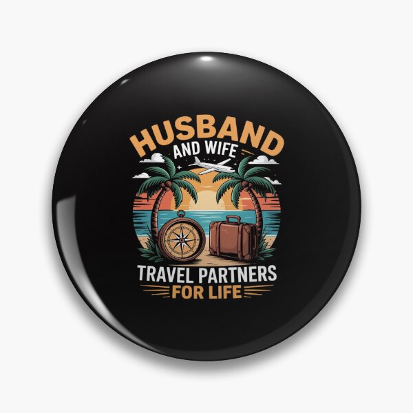 Item preview, Husband And Wife Travel Partners Beach Matching Couples designed and sold by GalaFunny.
