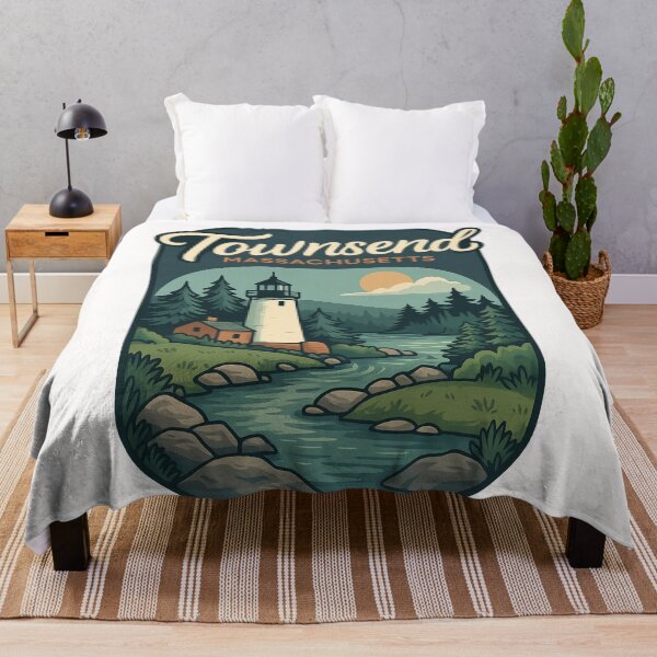 Item preview, Tranquil Lighthouse Scene in Townsend Massachusetts designed and sold by Places On Earth.