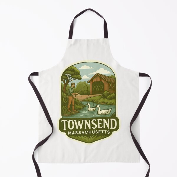 Item preview,  Rustic Covered Bridge and Fishing Scene in Townsend Massachusetts designed and sold by Places On Earth.