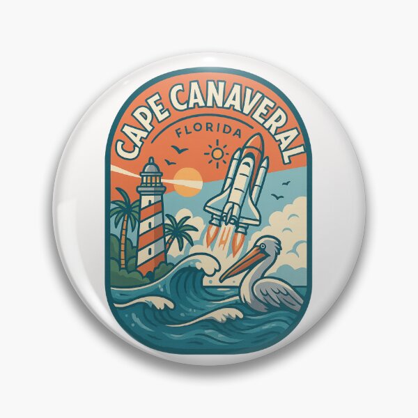 Item preview,  Cape Canaveral Launch and Coastal Wildlife Scene designed and sold by Places On Earth.