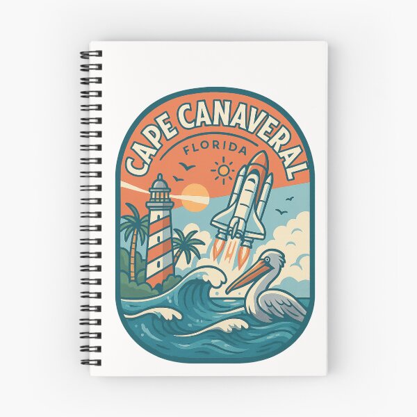 Item preview,  Cape Canaveral Launch and Coastal Wildlife Scene designed and sold by Places On Earth.