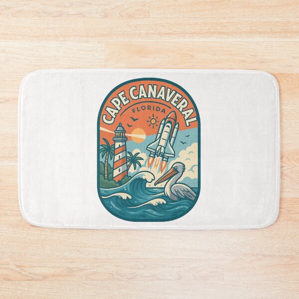 Item preview,  Cape Canaveral Launch and Coastal Wildlife Scene designed and sold by Places On Earth.