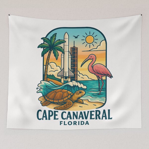 Item preview,  Rocket Launch and Coastal Wildlife at Cape Canaveral designed and sold by Places On Earth.