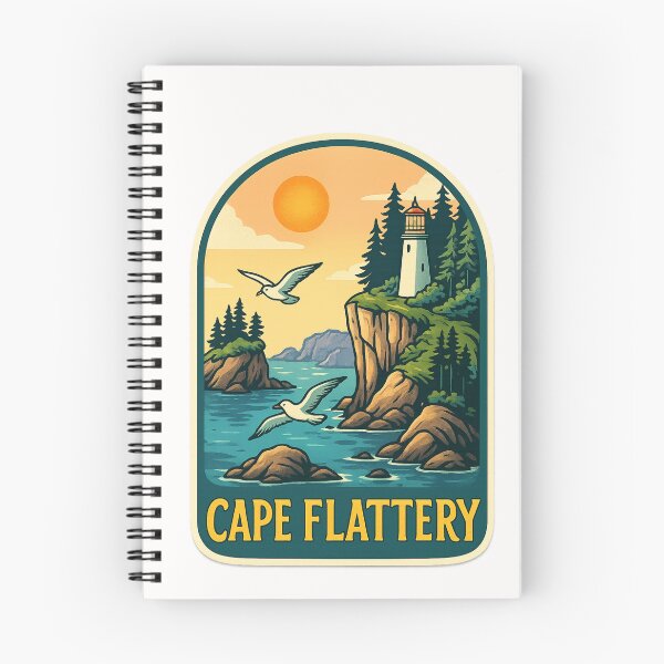 Item preview,  Dramatic Coastal Cliffs and Lighthouse at Cape Flattery designed and sold by Places On Earth.
