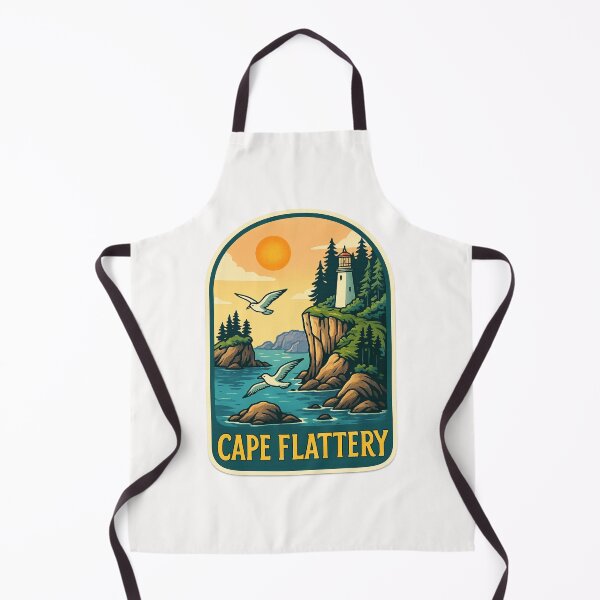Item preview, Dramatic Coastal Cliffs and Lighthouse at Cape Flattery designed and sold by Places On Earth.