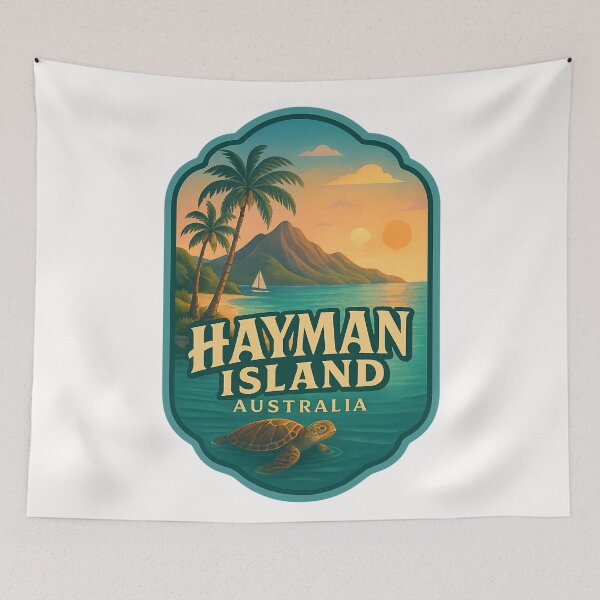 Item preview, Sunset Over Tropical Shores of Hayman Island Australia designed and sold by Places On Earth.