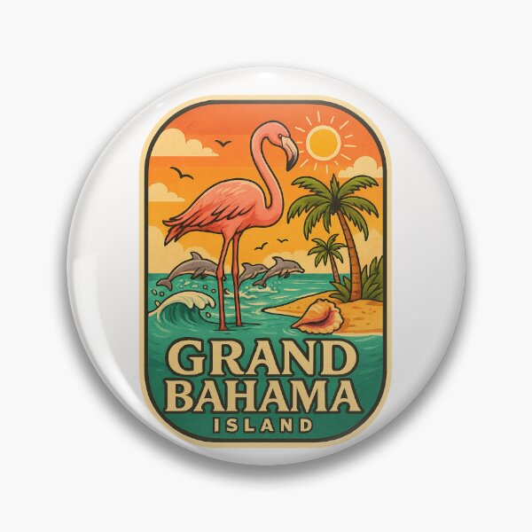 Item preview,  Sunset Flamingo & Dolphins, Grand Bahama Island designed and sold by Places On Earth.