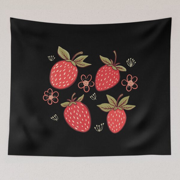 Item preview, Strawberry Strawberries Cute Garden Cottagecore Aesthetic designed and sold by KarlaLeanne.