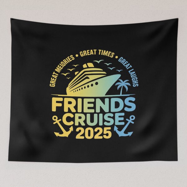 Item preview, Friends Cruise 2025 Vacation Trip Cruising Friends Matching designed and sold by RustsyMin.