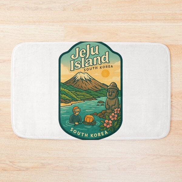 Item preview, Jeju Island, South Korea (with haenyeo and dol hareubang) designed and sold by Places On Earth.