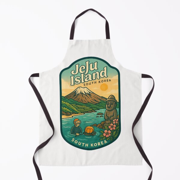 Item preview, Jeju Island, South Korea (with haenyeo and dol hareubang) designed and sold by Places On Earth.