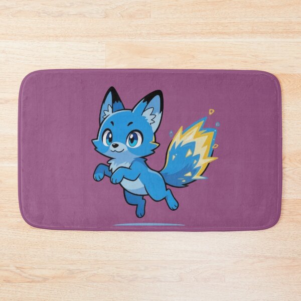 Item preview, Cute Blue Fire Fox Sticker – Kawaii Flame Tail Animal Art. designed and sold by Subhash1562.