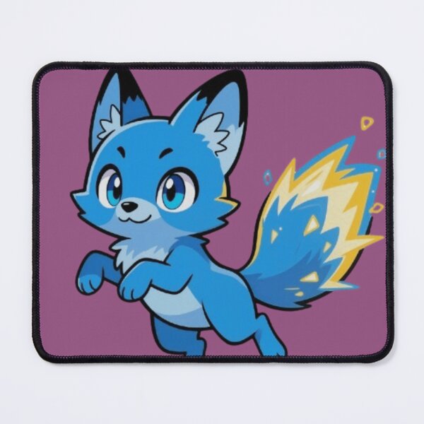 Item preview, Cute Blue Fire Fox Sticker – Kawaii Flame Tail Animal Art. designed and sold by Subhash1562.
