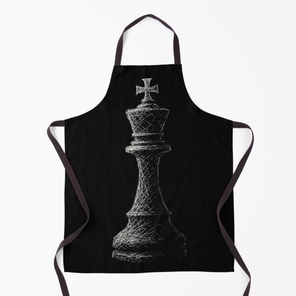 Item preview, Gothic Scratch-Art Chess King – Dark Monochrome Strategy designed and sold by Mortisigil.