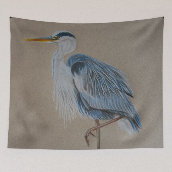 Item preview, Héron bleu designed and sold by P. Le Sommer.